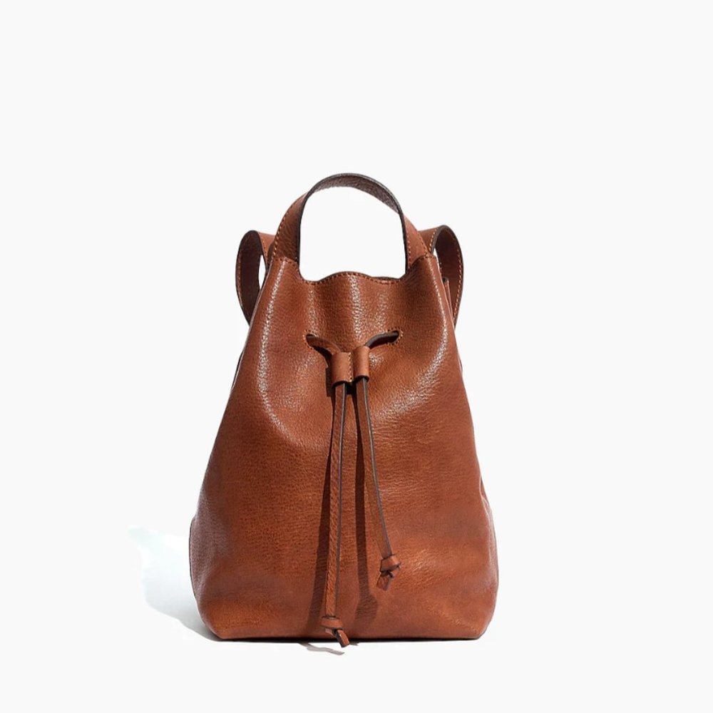 NWT Madewell Somerset Leather Mini Backpack - Cognac